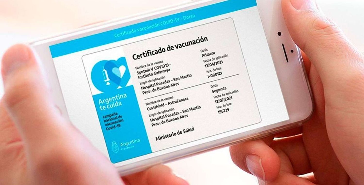 Los vacunados en el exterior pueden tramitar el certificado oficial del Ministerio de Salud