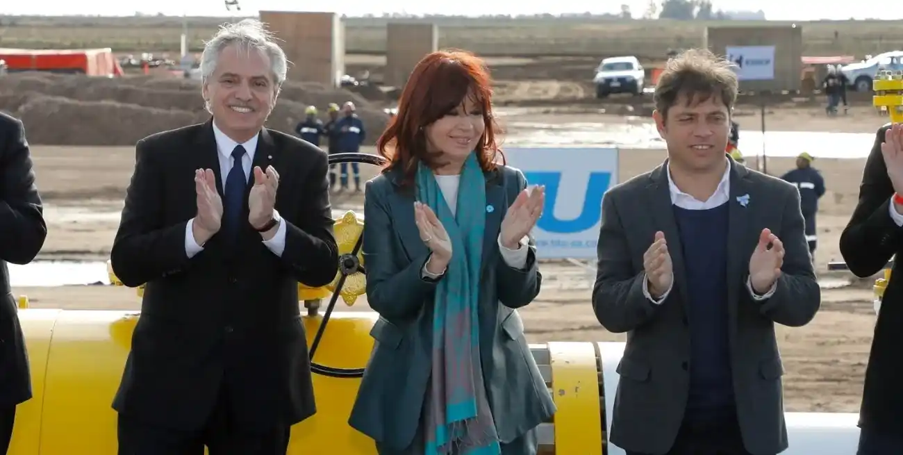 Alberto Fernández, Cristina Kirchner y Axel Kicillof. Crédito: Reuters