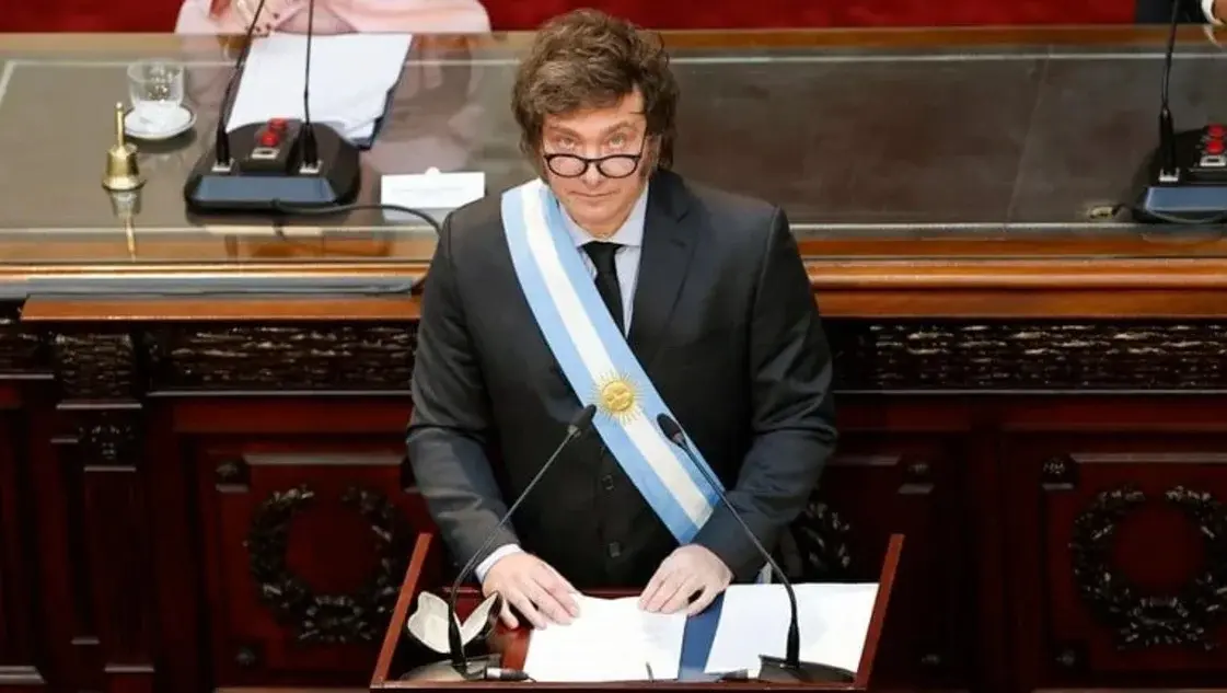 Javier Milei en el Congreso.
