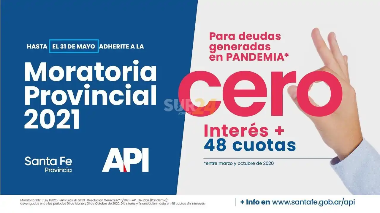 Rige en la provincia una nueva moratoria tributaria