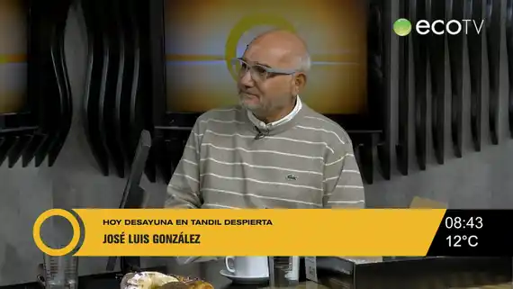 José Luis González en el desayuno de Tandil Despierta