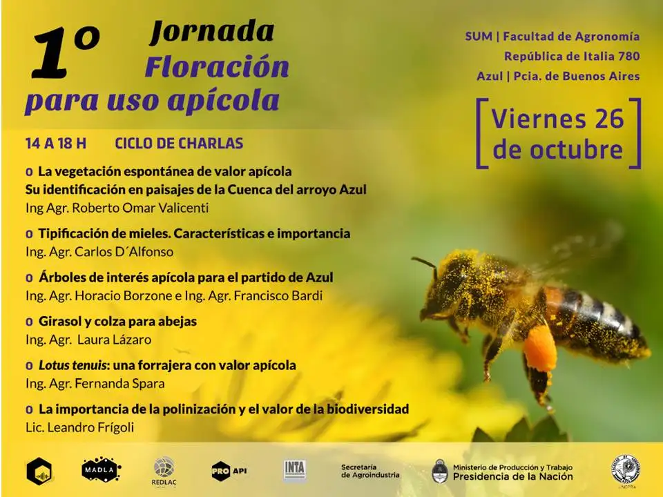 Anunciaron una jornada sobre  floración para uso apícola