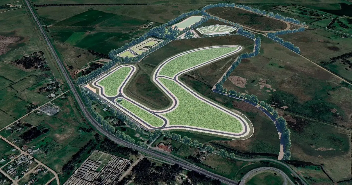 Obra de futuro autódromo de Dolores