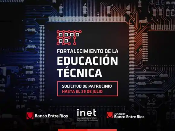 Banco Entre Ríos patrocinará proyectos vinculados a educación técnica,  empleo y desarrollo tecnológico