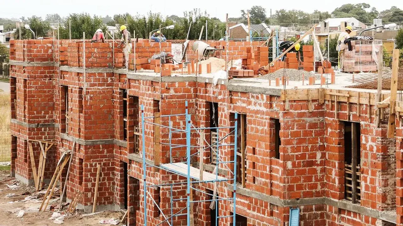 Construcción: Cayó un 14,8% la actividad en el mes de diciembre