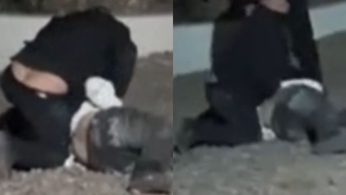 Imágenes extraídas del video donde se atestigua la violencia ejercida hacia el joven