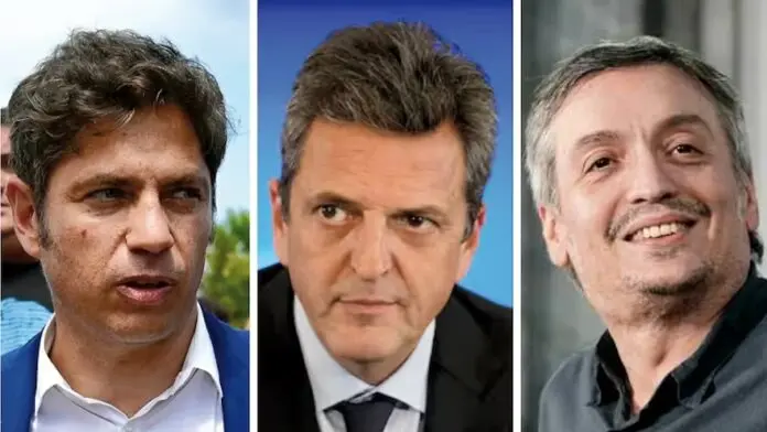 Kicillof, Massa y Kirchner