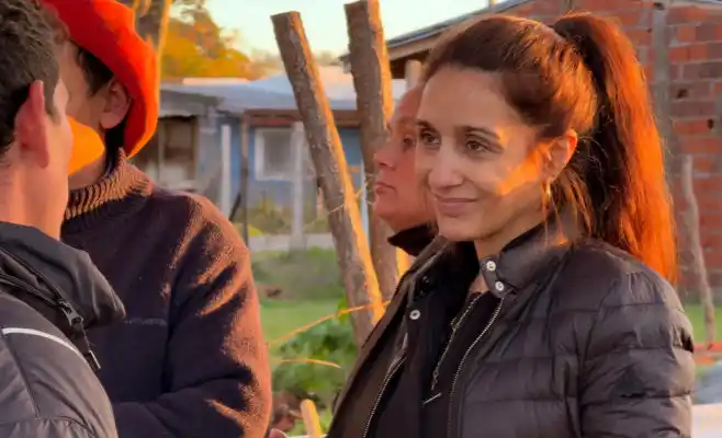 Agustina Propato recorrió las zonas afectadas.