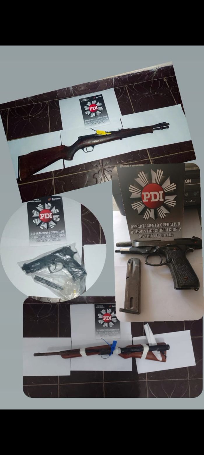 allanamiento josefina arsenal arma droga - 2