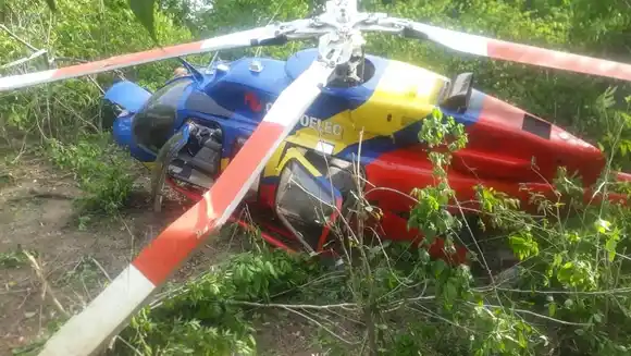 Cae helicóptero de Corpoelec cuando revisaba sistema de cableado en Altagracia de Orituco