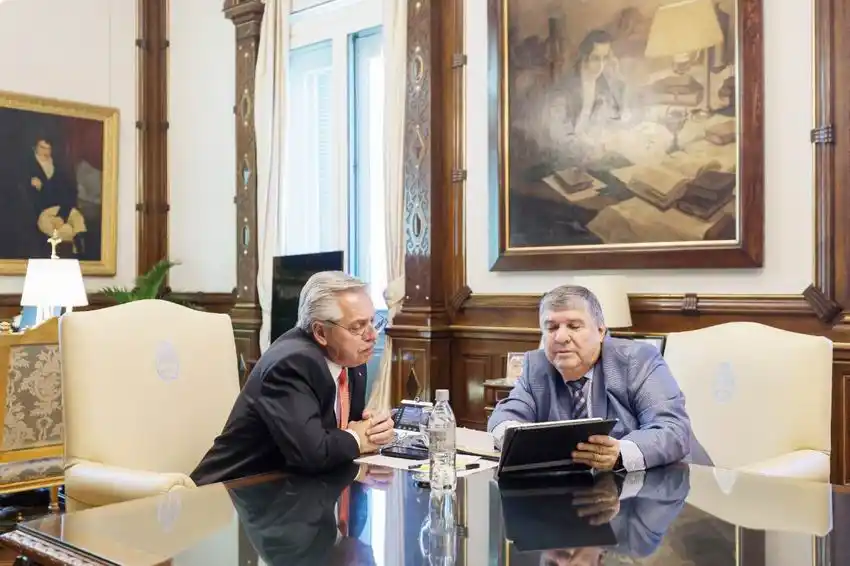 Mayans fue recibido por el
presidente en Casa Rosada