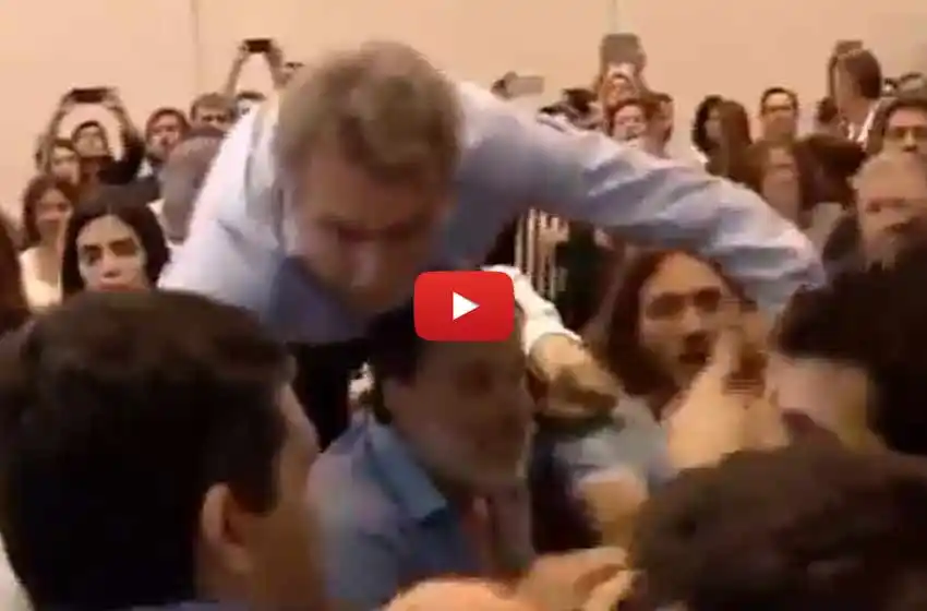 Piñas, gritos y vidrios rotos en Diputados