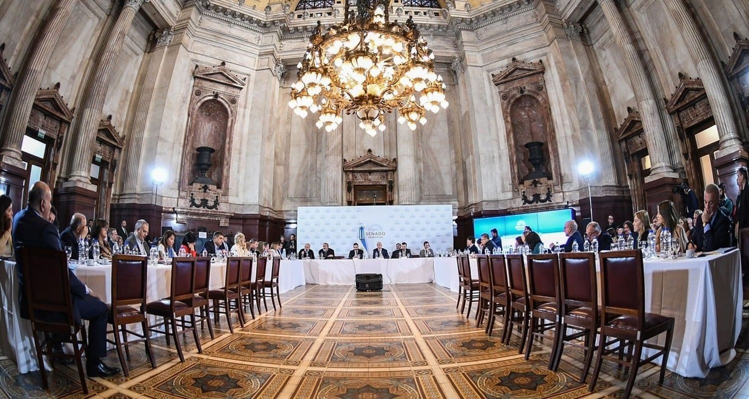 "Estoy convencido que hay que darle las herramientas que necesita el gobierno para llevar adelante los cambios que la sociedad demanda”, destacó el mandatario provincial. Foto: Senado de la Nación