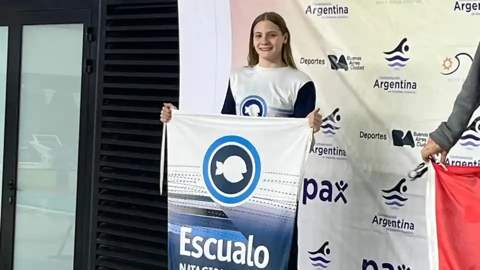 Pía Ponzo fue subcampeona nacional absoluta en los 50 metros pecho