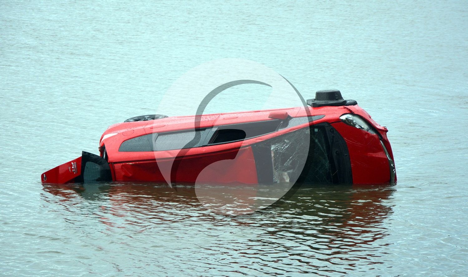 Trágico final. El auto de Cerfoglio