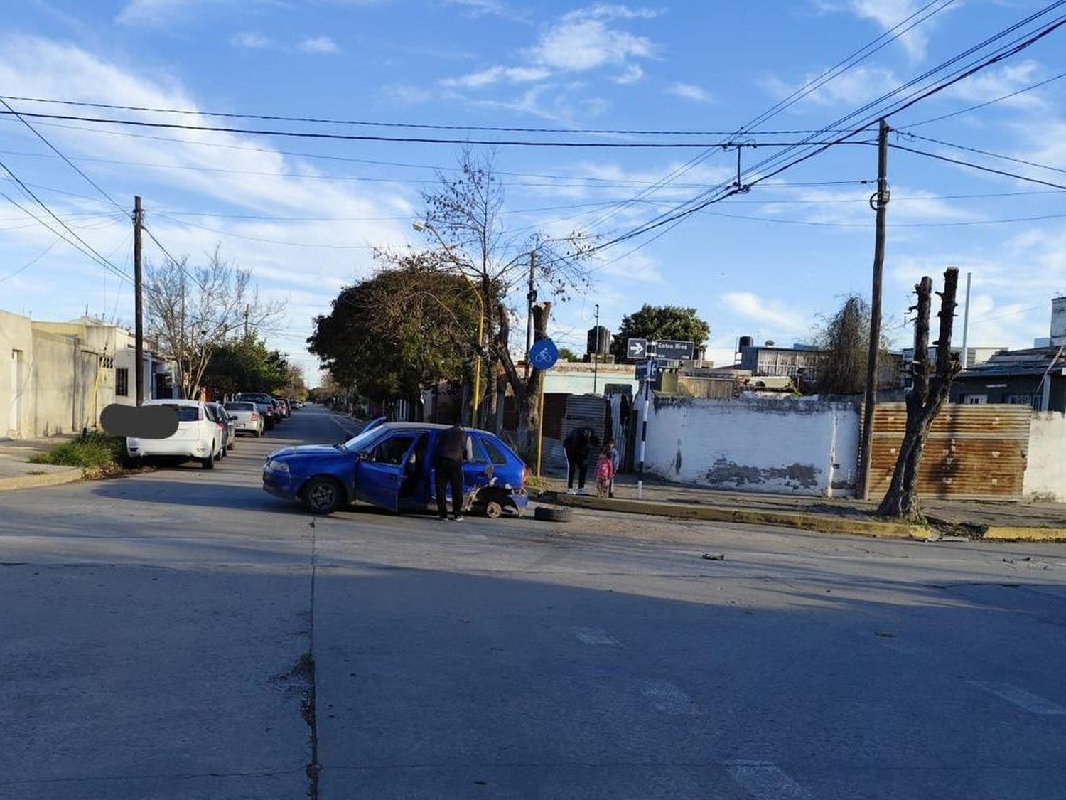 Ocurrió en la esquina de Pueyrredón y Entre Ríos.