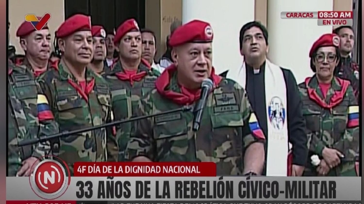 «NOS ALZAMOS contra el IMPERIALISMO»: Diosdado en el 33 aniversario del 4F