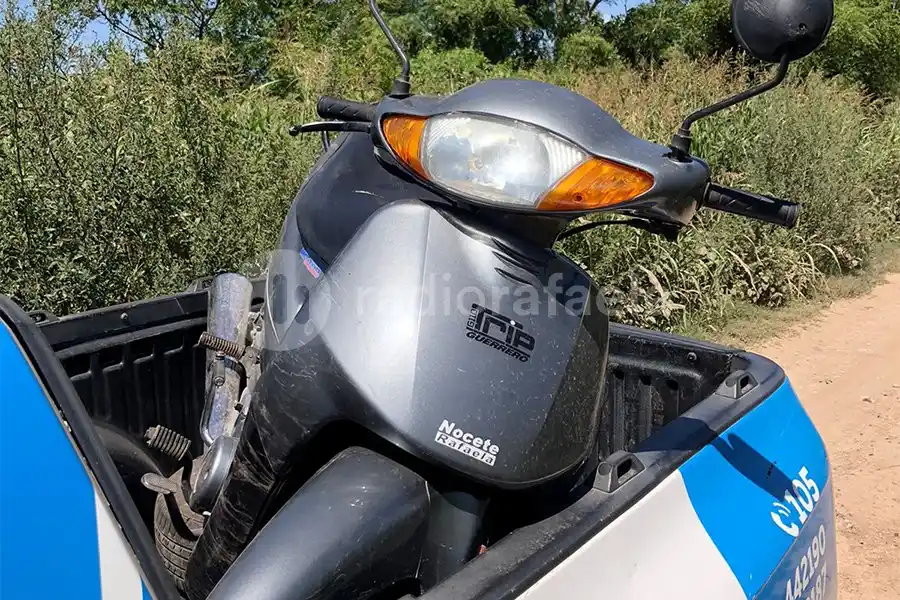 Otra vez el robo de una motocicleta que terminó en persecución en plena mañana