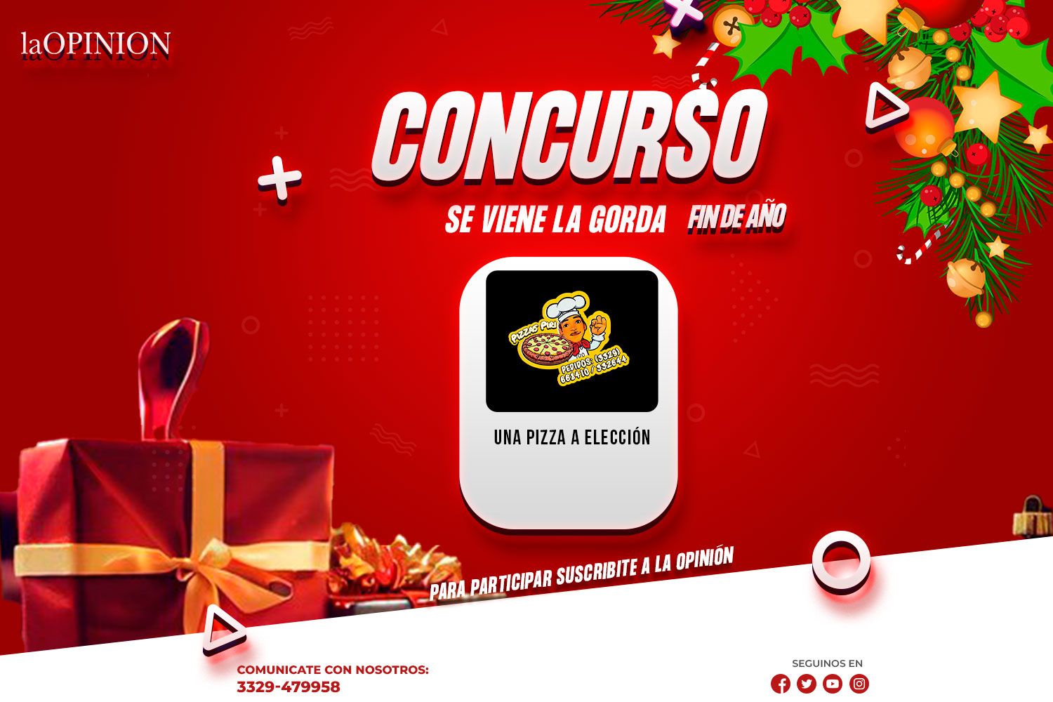 Si todavía no probaste esta pizza, probá con La Gorda.