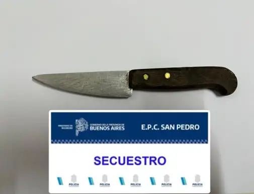 cuchillo secuestrado