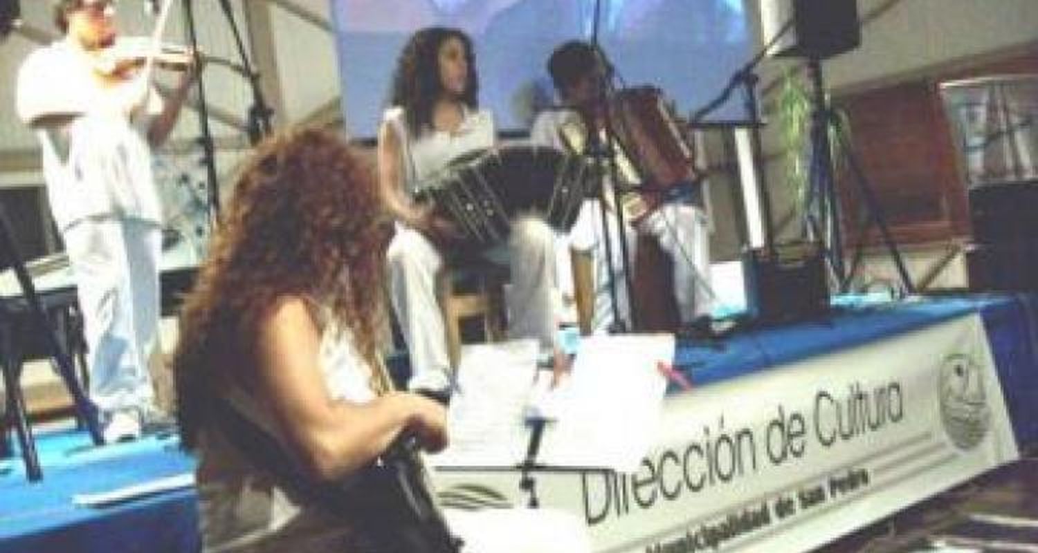 Una familia sobre el escenario