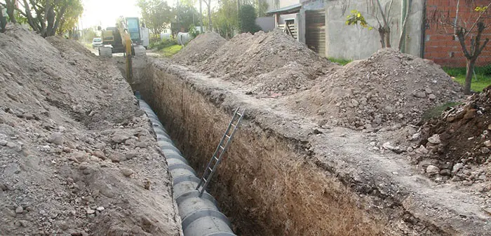 Obra pluvial para evitar anegamientos