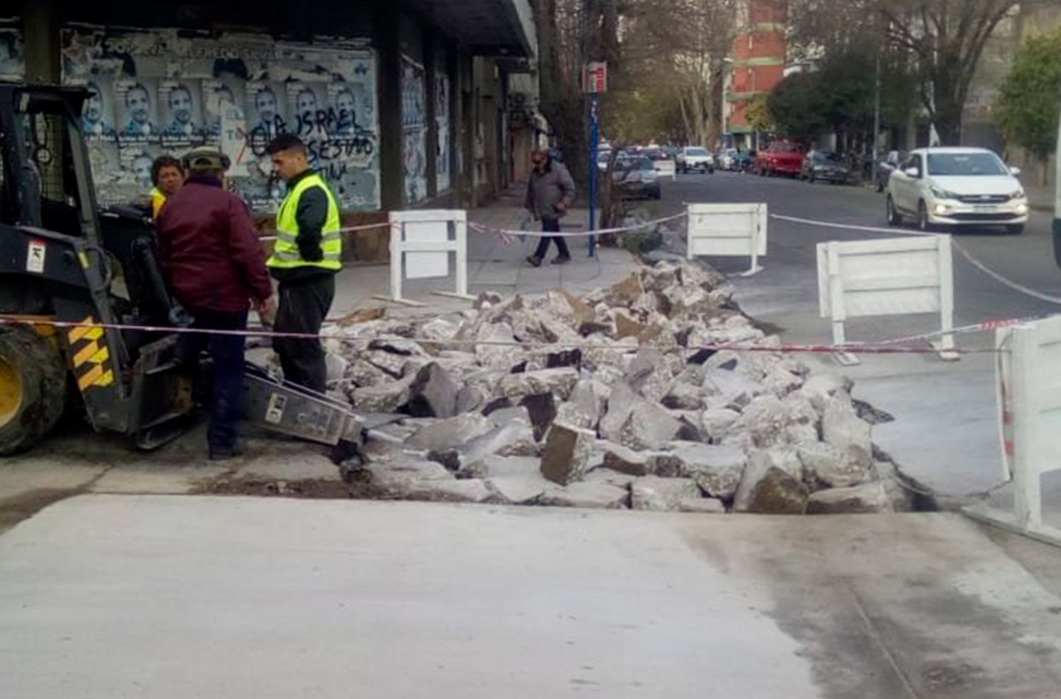 Cortes de tránsito por obras viales en conjunto con empresa de gas