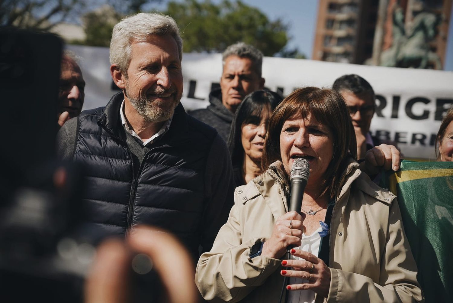 Rogelio Frigerio y Patricia Bullrich compartieron un acto en el Departamento de Victoria