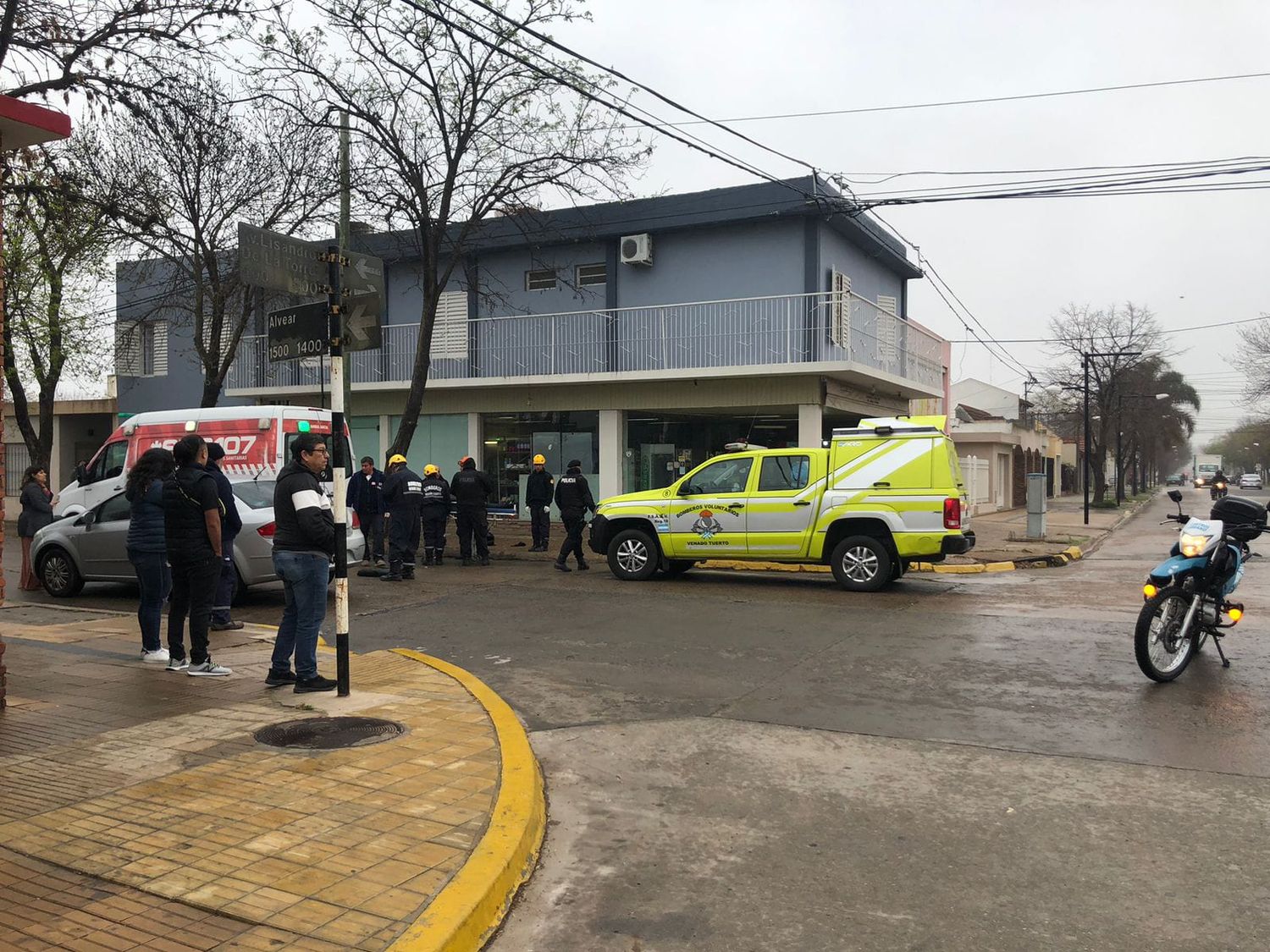 El lugar del accidente, donde acudieron rápidamente los servicios de emergencias.