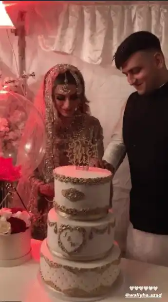 Wallyha, la hermana menor de Zayn Malik, y su esposo. Foto: Daily Mail