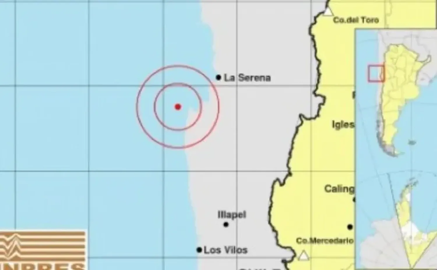 El temblor se produjo 53 kilómetros al sur de Hasco, región de Atacama