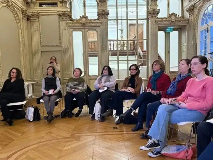 Mario Daniel Villagra recibió a Selva Almada en la Biblioteca Octavio Paz
