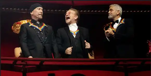 George Clooney y U2 homenajeados por el Centro Kennedy de Washington