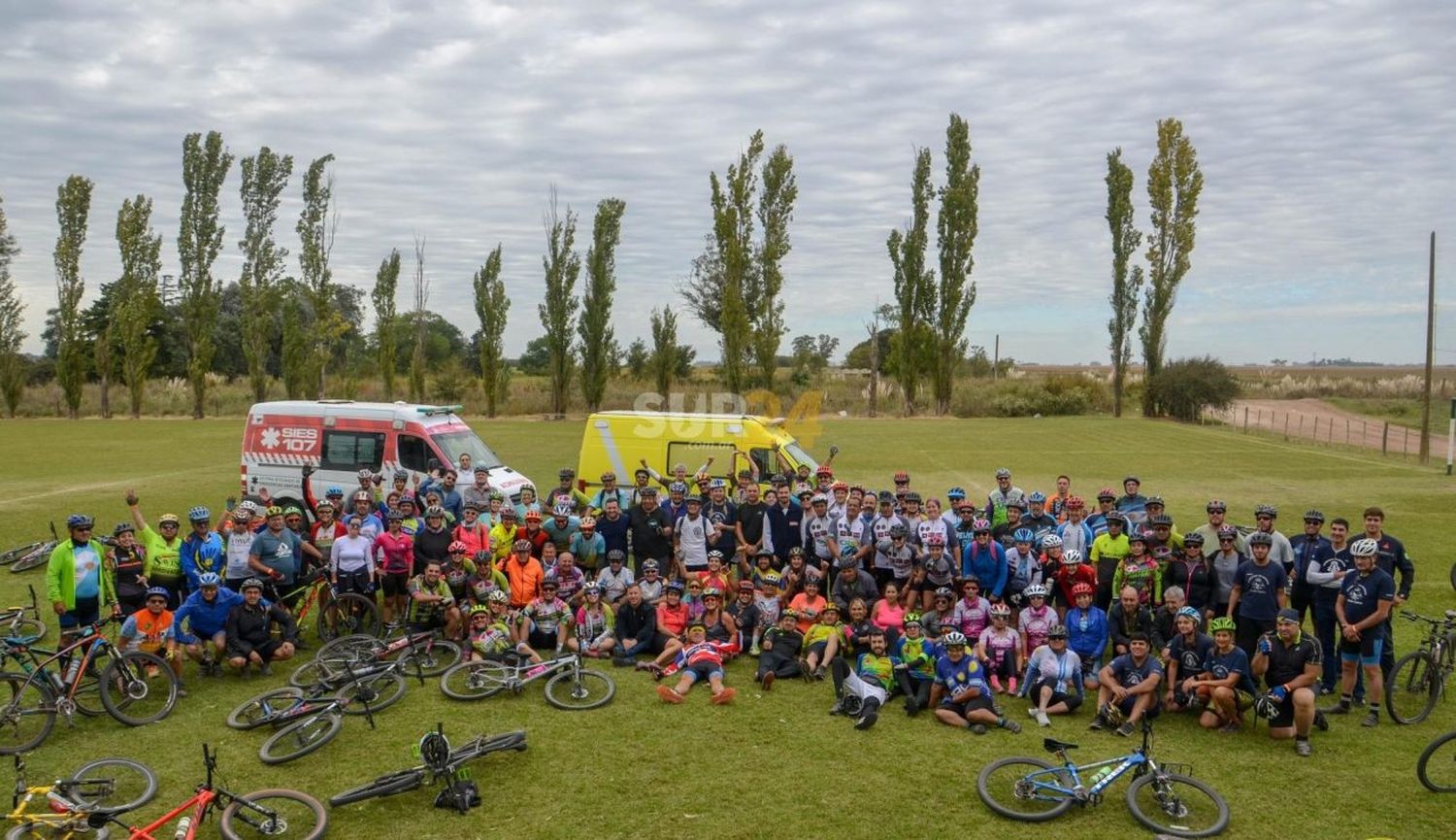 Más de 140 participantes en el 7° Cicloturismo de Bomberos Voluntarios