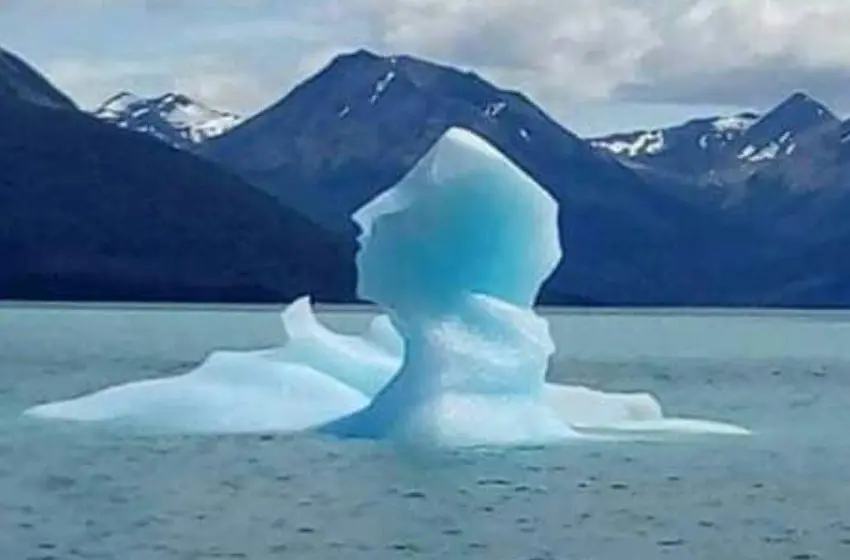 La imagen de Néstor Kirchner apareció en un lago
