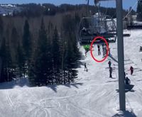 El impactante momento en que la conductora Verónica Lozano cayó de una aerosilla en Aspen