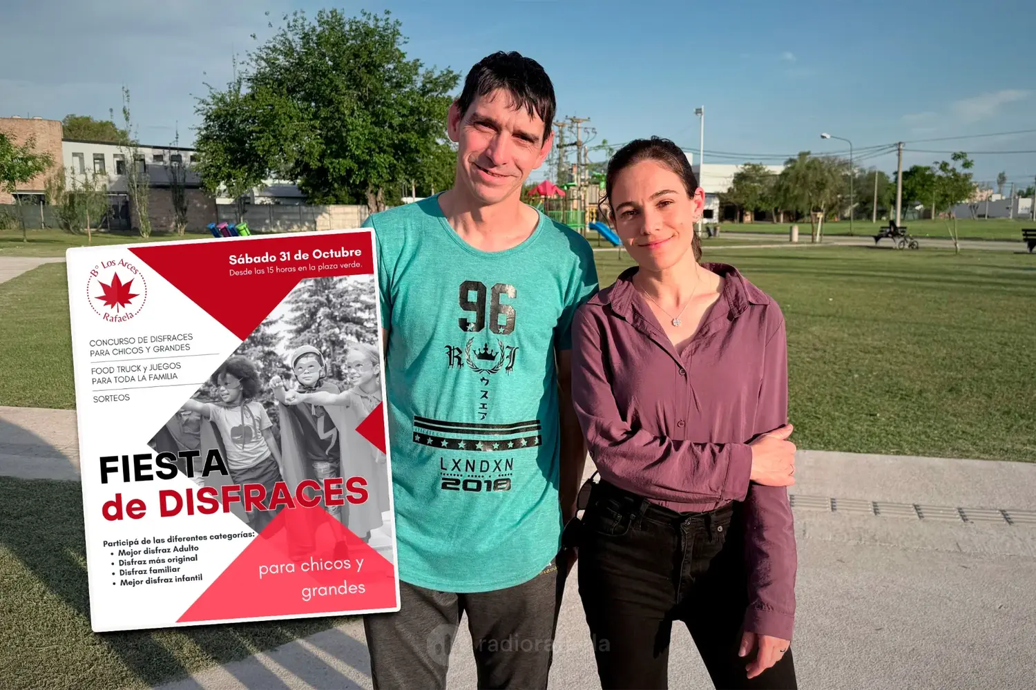 El barrio Los Arces preparó una gran fiesta de disfraces con más de 60 feriantes