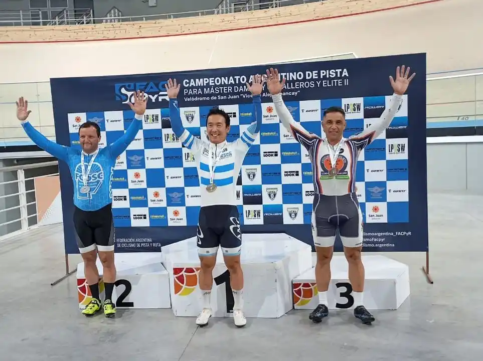 Lázaro Villaruel ganó la medalla de bronce en el Argentino de Pista.