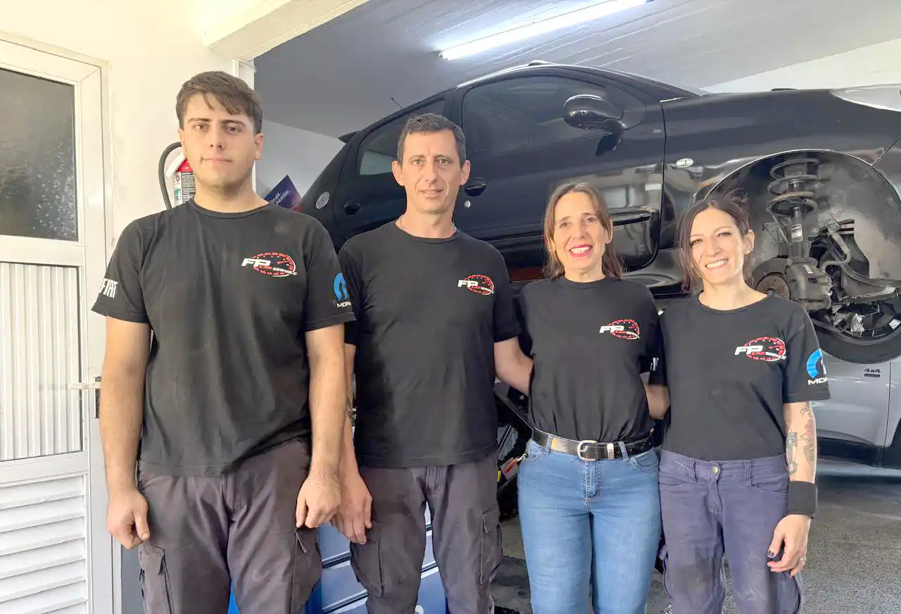 Equipo de trabajo. Nahuel Piedra, Fernando Piedra, Natalia Fontanari y Paola Marcos.