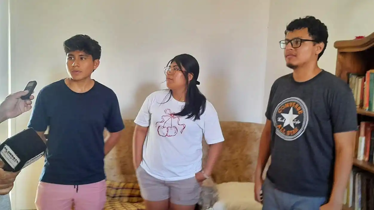 Tres jóvenes peruanos realizan un intercambio cultural en Gualeguay