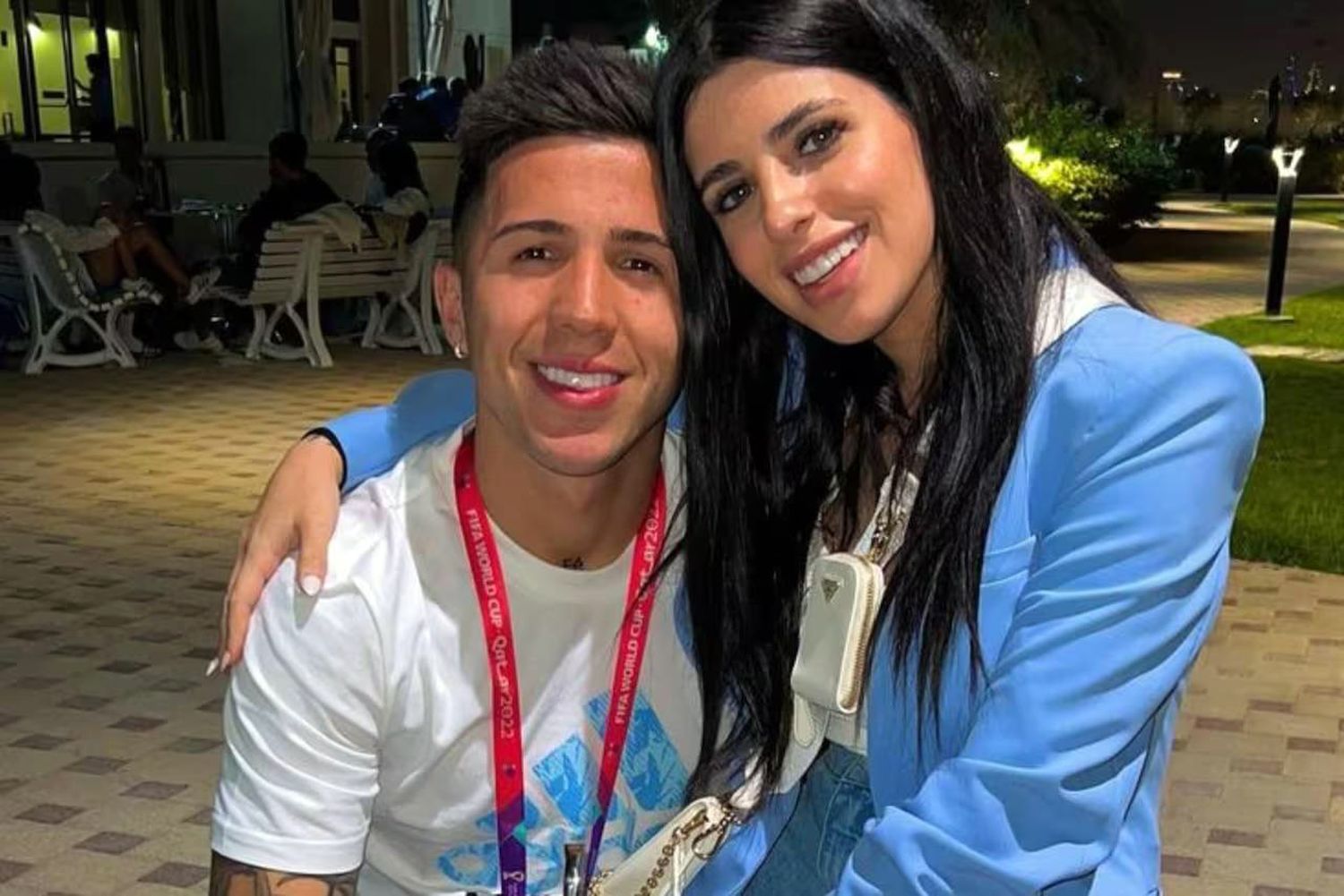 Valentina Cervantes y Enzo Fernández