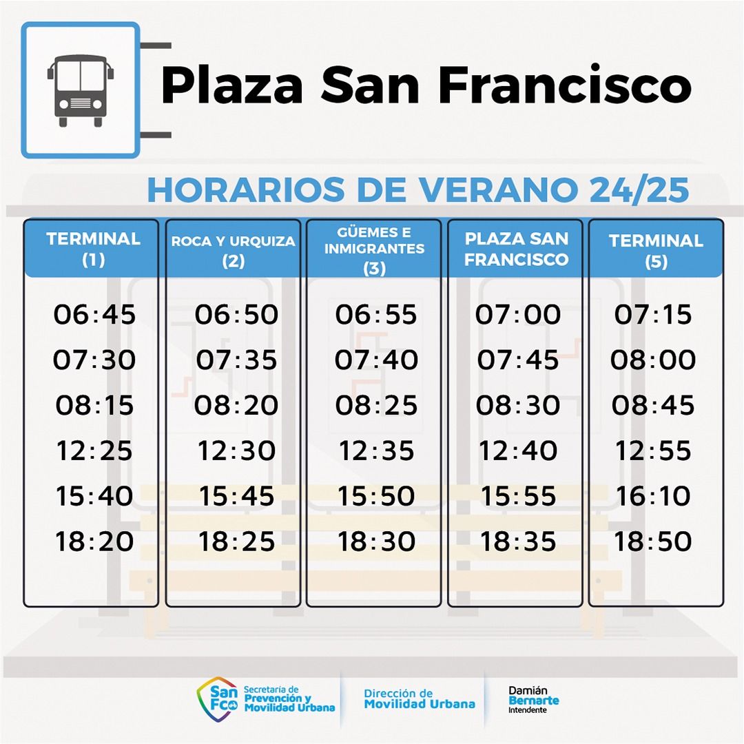 horarios de verano del transporte urbano