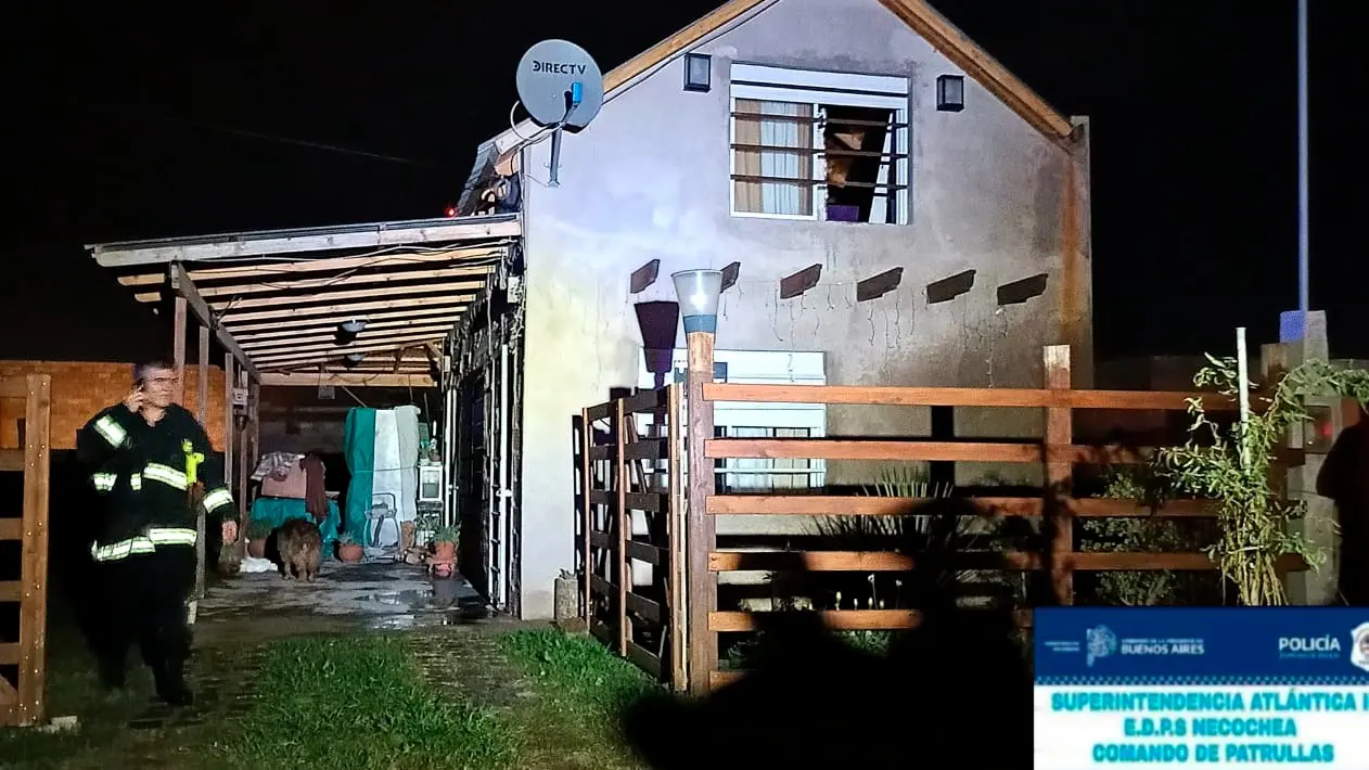 Incendio en una casa: un hombre en terapia intensiva