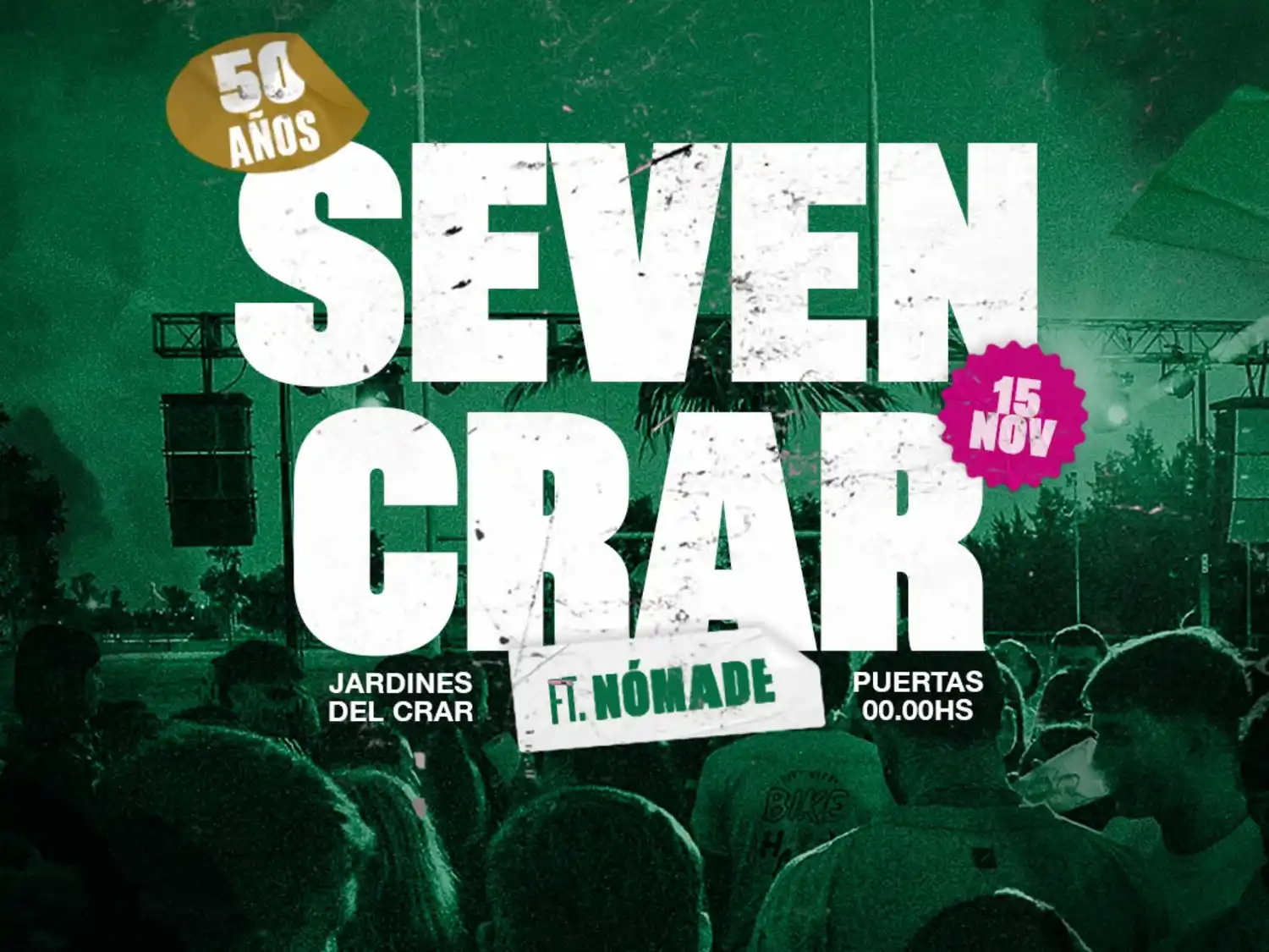 Se viene la edición 50 del Seven del CRAR.Por la noche del sábado, gran fiesta.