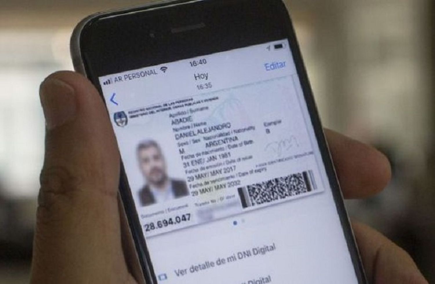 Se emitirán en la provincia DNI virtuales con validez mensual