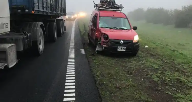 Niebla: Accidentes y un muerto en la ruta 9