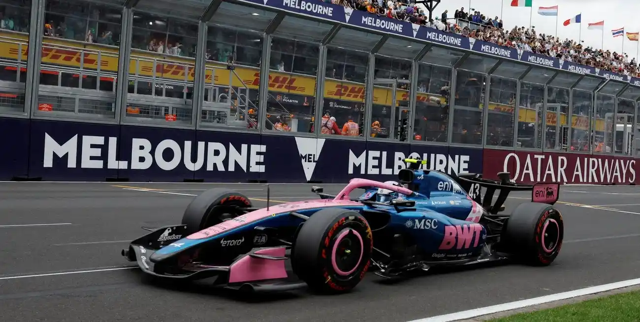 Colapinto registró 344 km/h y fue el piloto con la mayor velocidad punta del GP de Australia. Foto: Reuters