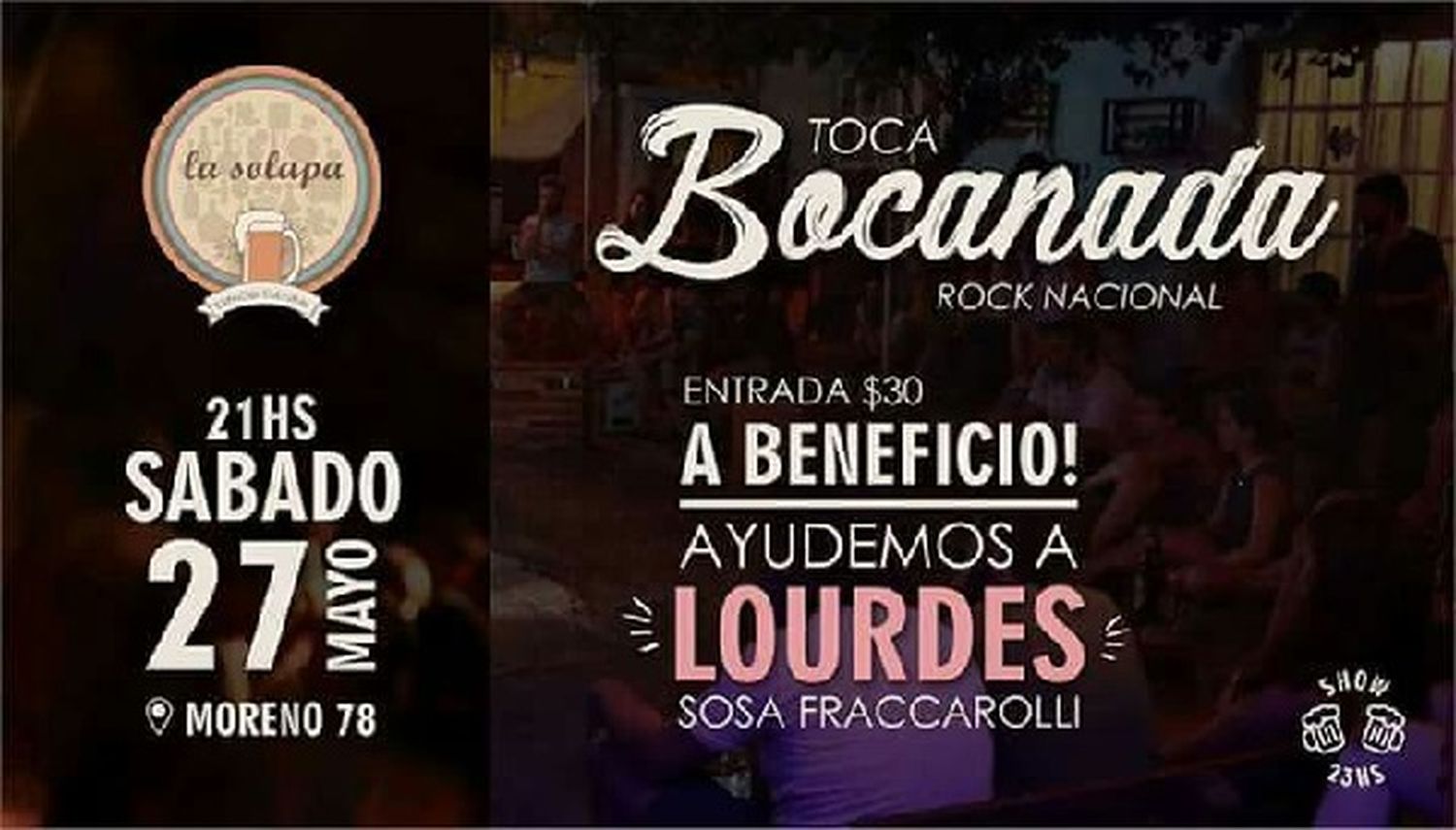 Todos por Lourdes: Rock solidario en La Solapa 