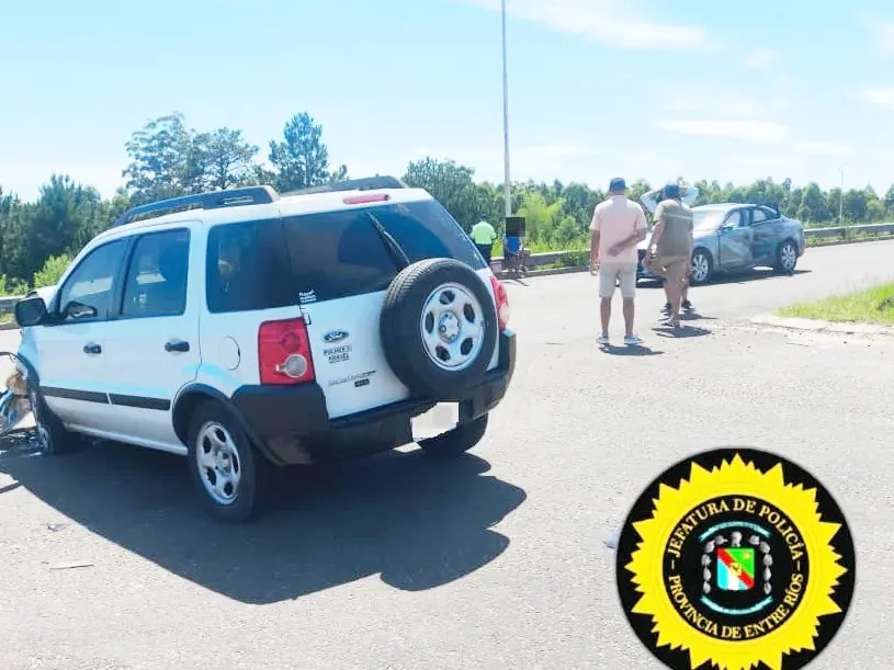 Siniestro vial en Ruta 4 y RN 14: tres personas resultaron lesionadas