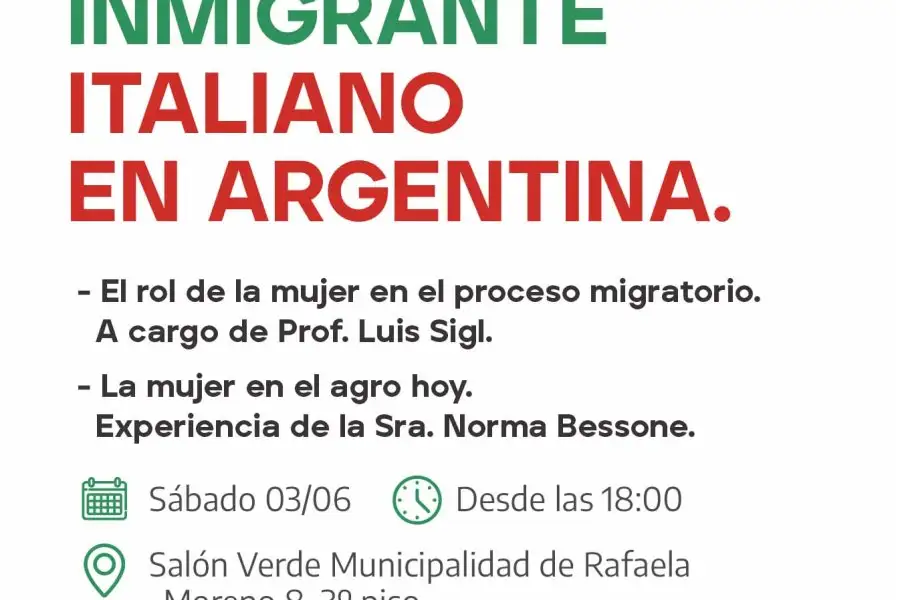 3 de Junio: Día del inmigrante italiano